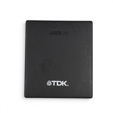Vintage TDK Laserline 6 CD Fold Out Storage Portable Hard Shell Carry Case
