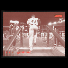 Gavin Lux Rookie #198 2020 Stadium Club Black - White Los Angeles Dodgers Card