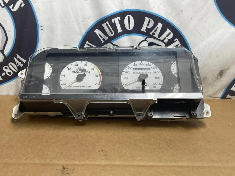 1987-93 Ford Mustang LX *РЕДКИЙ* Saleen Whiteface калибр 200 миль/ч кластер 209 - Изображение 2 из 4