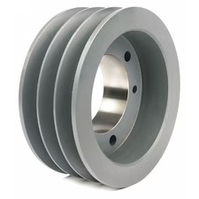1/2 In To 1-5/8 In Quick Detachable Bushed Bore 3 Groove V-Belt Pulley 4.55 In