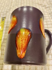 Poole Pottery Lava Drip/volcano Glaze Mug - Very Rare - Signed By Maker. Purple