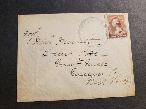 1880er CHUGWATER, WYOMING TERRITORIUM Postgeschichte Brief nach NY