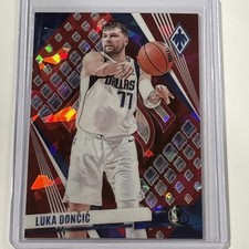 2023-24 Panini Phoenix Red Cracked Ice Luka Doncic #157 Mavericks Lakers