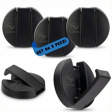 Appendiabiti da parete Set da 5,Resistenza fino a 25 kg, NERO 