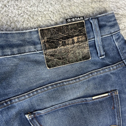 G Star Raw Jeans Mens 34x32 Blue Denim Pants Arc 3D Slim Urban Minimalist Street - Picture 3 of 9