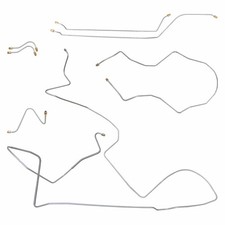 66 Nova Preformed Power Drum Brake Line Set L-79 Oem 7pc