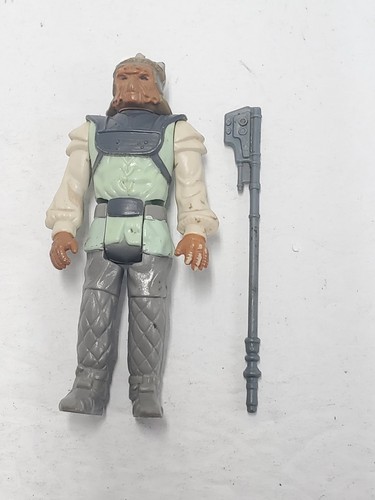 NIKTO Kenner Star Wars 100% Complete ROTJ 1983 Kenner Figure Staff
