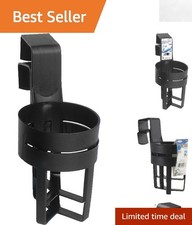 Compact Black Car Door Cup Holders 2-pack For Space-saving Beverage Access