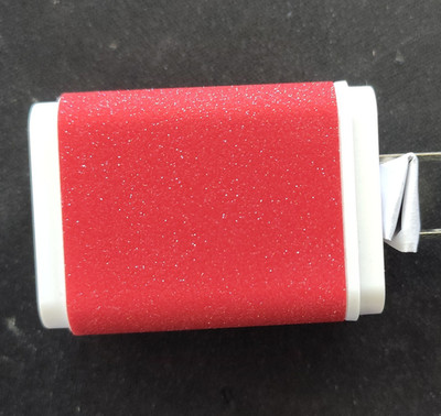 WirelessGear USB-A Wall Charger - Red/White Glitter, 5V, BL3533