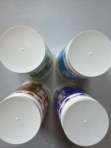 Fritos 1984 The Muppets Take Manhattan Promotional Plastic Cups Set Of 4 Kermit - Picture 3 of 15