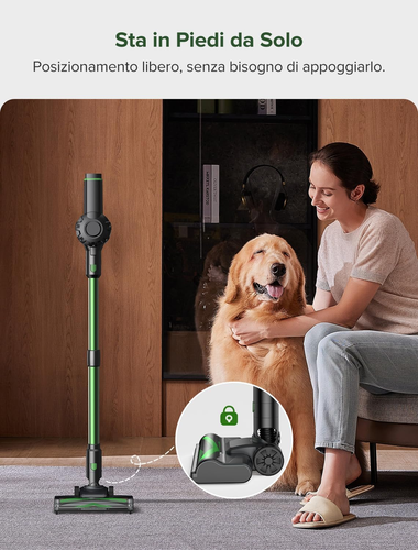 V9Pro Aspirapolvere Senza Fili 50Kpa 60 Min, Scopa Elettrica Senza Fili 6 in 1 C - Foto 5 di 12