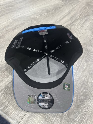 Detroit Lions New Era 9Fifty SnapBack Adjustable Hat Black,Blue Color - Picture 4 of 4