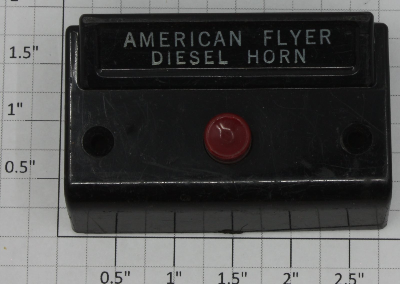 American Flyer XA10961D S Scale Black "Diesel Horn" Control Button