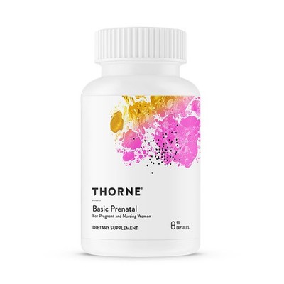THORNE Basic Prenatal 90 Capsules Active Folate Choline Iron Pregnancy