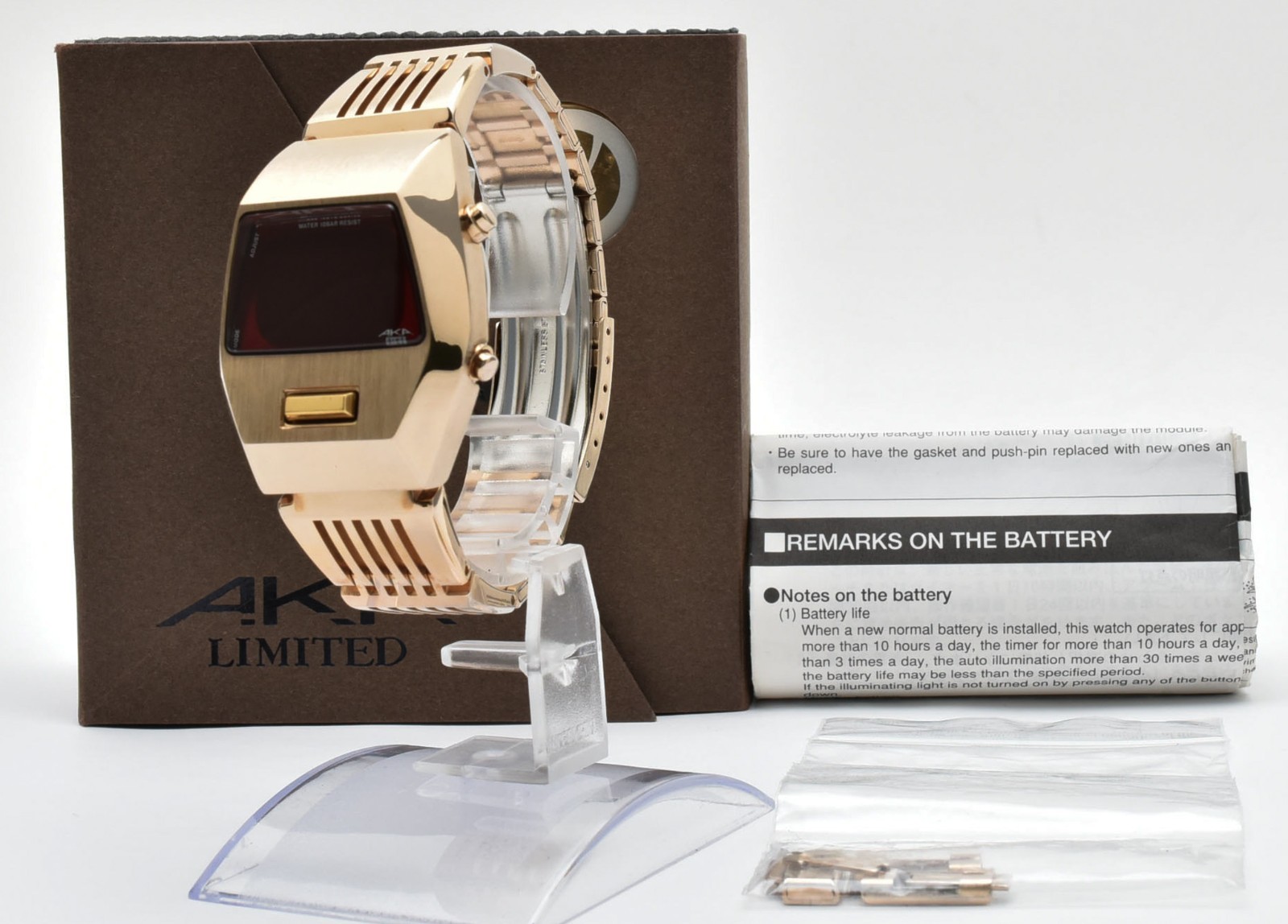 LIMITED [NOS w/ BOX] SEIKO Alba AKA W670-4000 Gold LE… - Gem