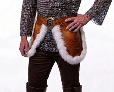 Medieval Leather Tasset Belt Armor Viking Hip Guards LARP Cosplay Warrior