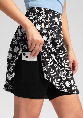 20" Knee Length Skorts Skirts for Women with Pockets High Waisted Athletic Te... - Picture 3 of 7