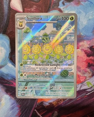 Sunflora 169/167 Twilight Masquerade Illustration Rare