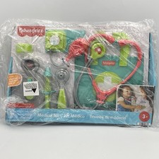 BRAND NEW Fisher-Price MEDICAL KIT Pretend Play 7 Pieces w/ Doctor's Bag