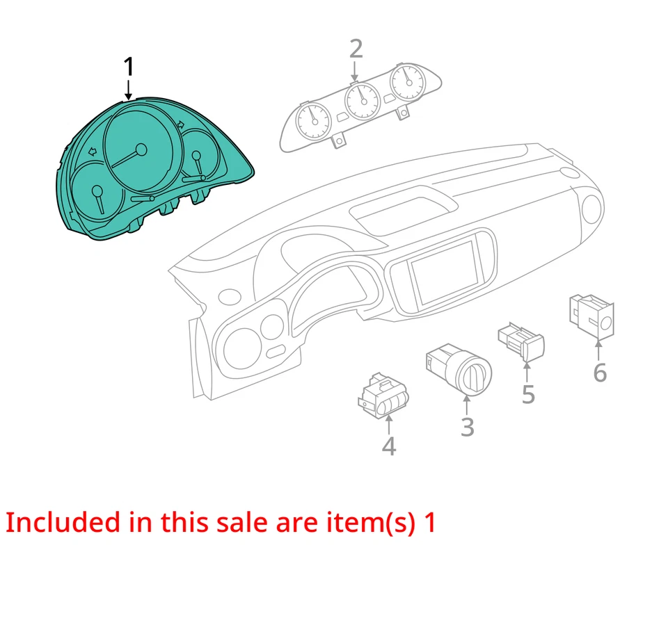 Спидометр приборная панель датчики 2017-2019 Volkswagen Beetle DB299 - Изображение 3 из 4