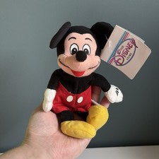 THE DISNEY STORE MICKEY MINI BEAN BAG Toy NEW WITH TAGS Stuffed Animal Plush T2