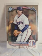 2025 Bowman Chrome - Alejandro Rosario - 1st Bowman #BCP-125 Texas Rangers - 5d