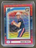 2024 Panini Donruss Drake Maye Optic Rated Rookie Preview Red Wave #379 Patriots