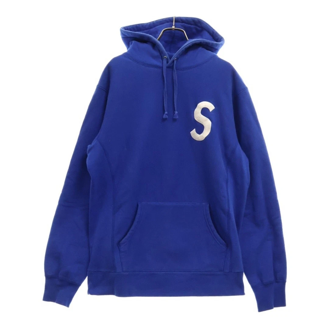 Sweat à capuche SUPREME 15AW S logo pull à capuche bleu occasion aec31352101fcf7f