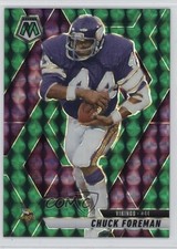 2025 Panini Mosaic Green Mosaic Prizm Chuck Foreman #161 1r22