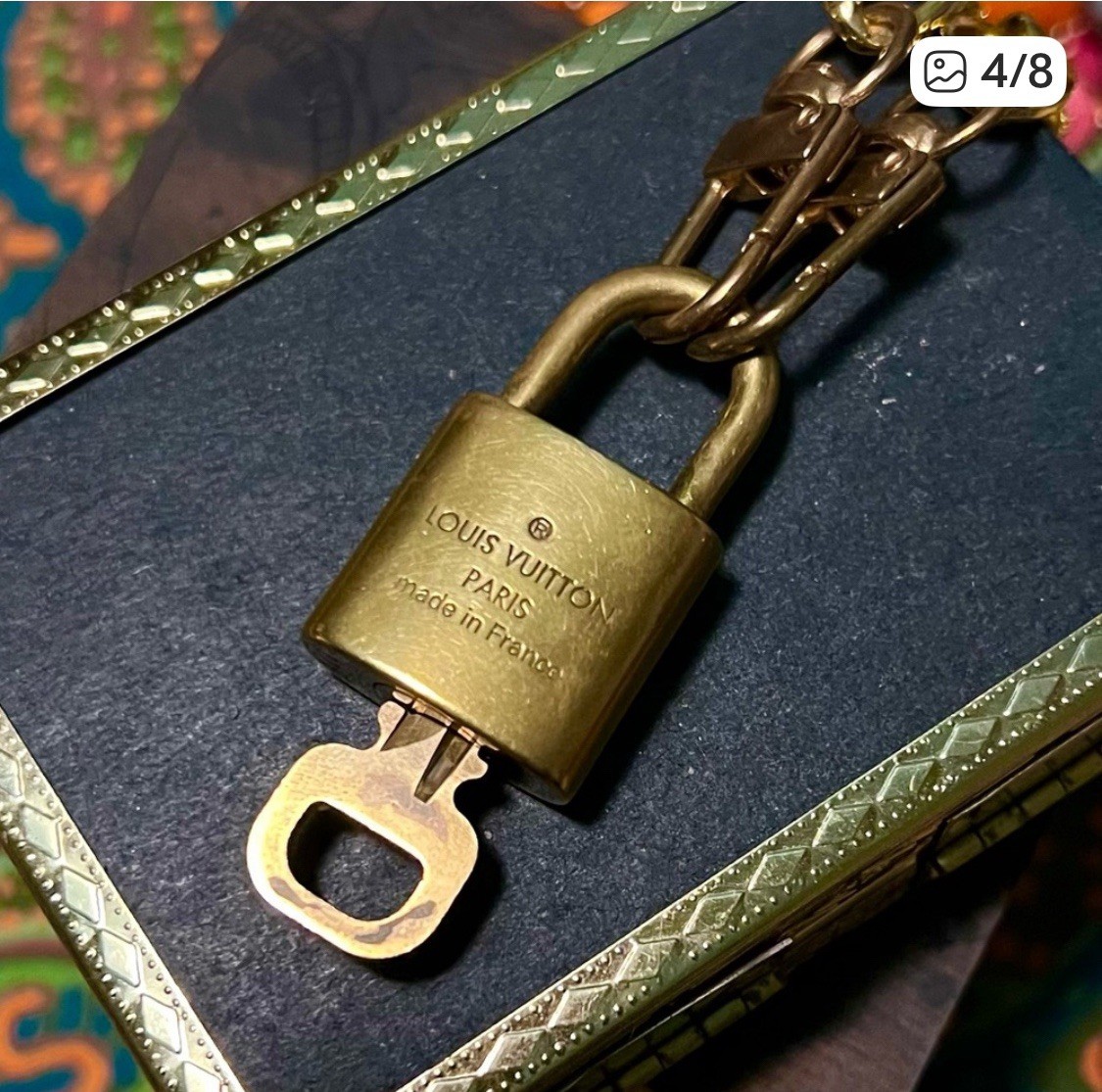 Louis Vuitton Locket Pendent Necklace Authentic D… - image 4