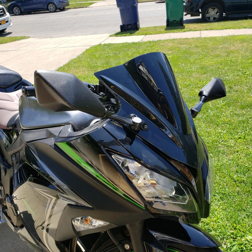 Deflector de viento pantalla ABS parabrisas para Kawasaki Ninja 300 2013-2018 Foto 3 de 4
