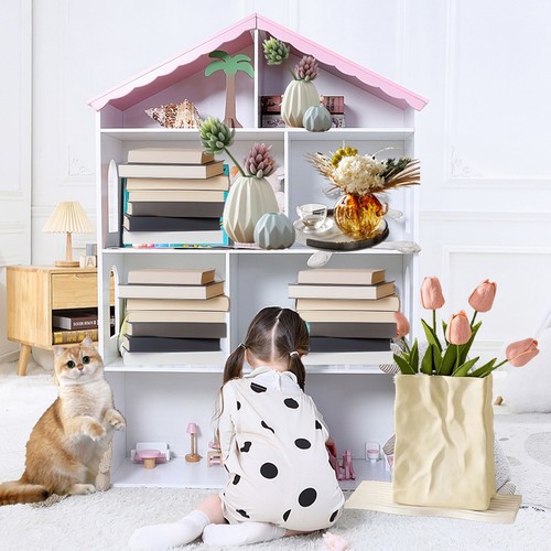 Children Toy Book Storage Organizer Child Bookcase With 4 Tier House Furniture - Picture 4 of 11