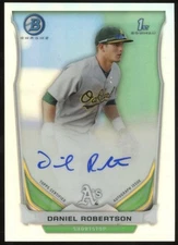 2014 Bowman Prospect Auto Chrome Refractor /500 Daniel Robertson #BCAP-DR Auto