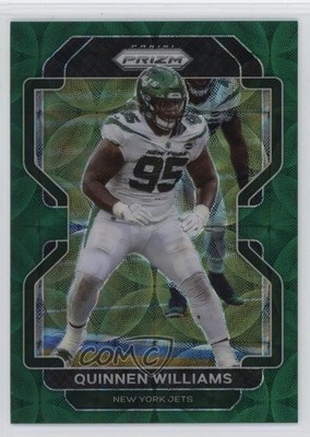 2021 Panini Prizm Green Scope Prizm 25/75 Quinnen Williams #89 pe8