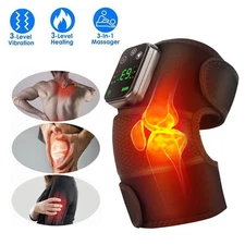 Cordless Electric Knee Massager Heating Vibration Massage for Joint Pain Relief