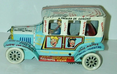 Archie Comics Litho Tin Wind-Up Old Jalopy Louis Marx Mexico Plastimarx 1960s