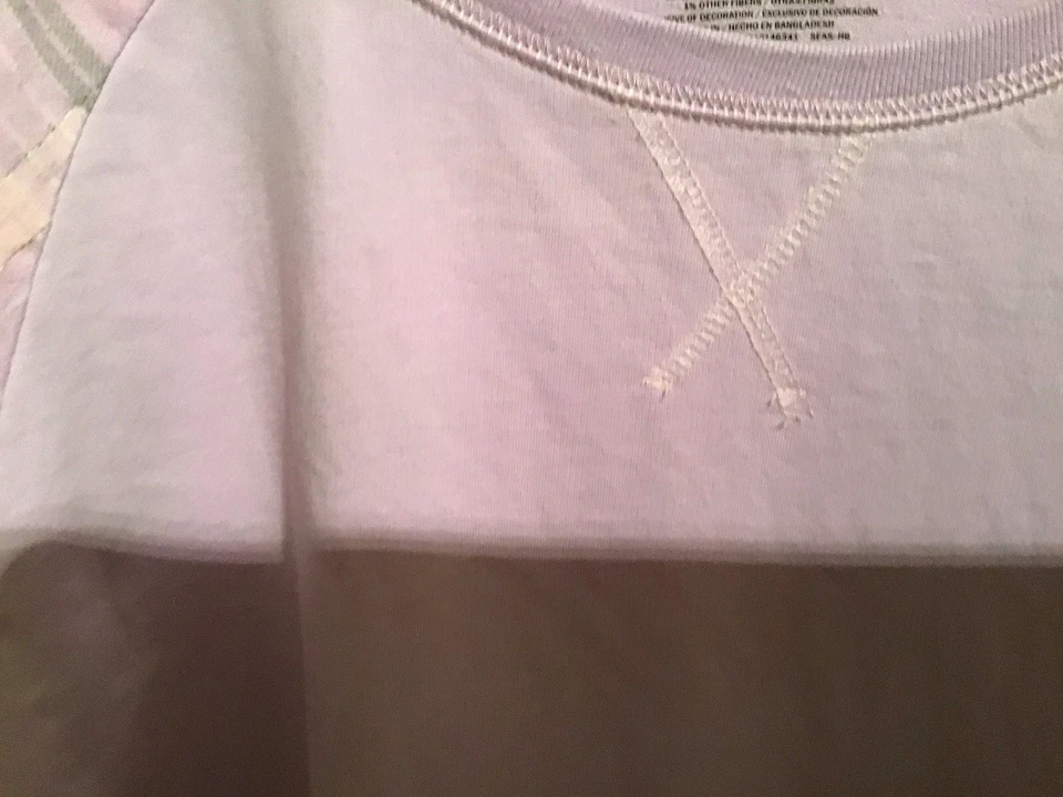 Camisón Joe Boxer para mujer lila/metálico a cuadros mezcla de algodón L nuevo sin etiquetas Foto 2 de 4