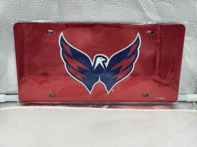 Washington Capitals NHL Red Acrylic Lasercut License Plate Wincraft