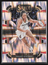 2024 Panini Select WNBA Prizms Silver Flash #87 Kelsey Mitchell Indiana Fever