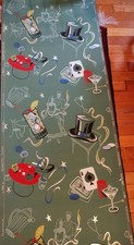 Vtg RARE NOS 40s 50s MCM Party Cocktail Gambling Poker Bar United Wallpaper Roll