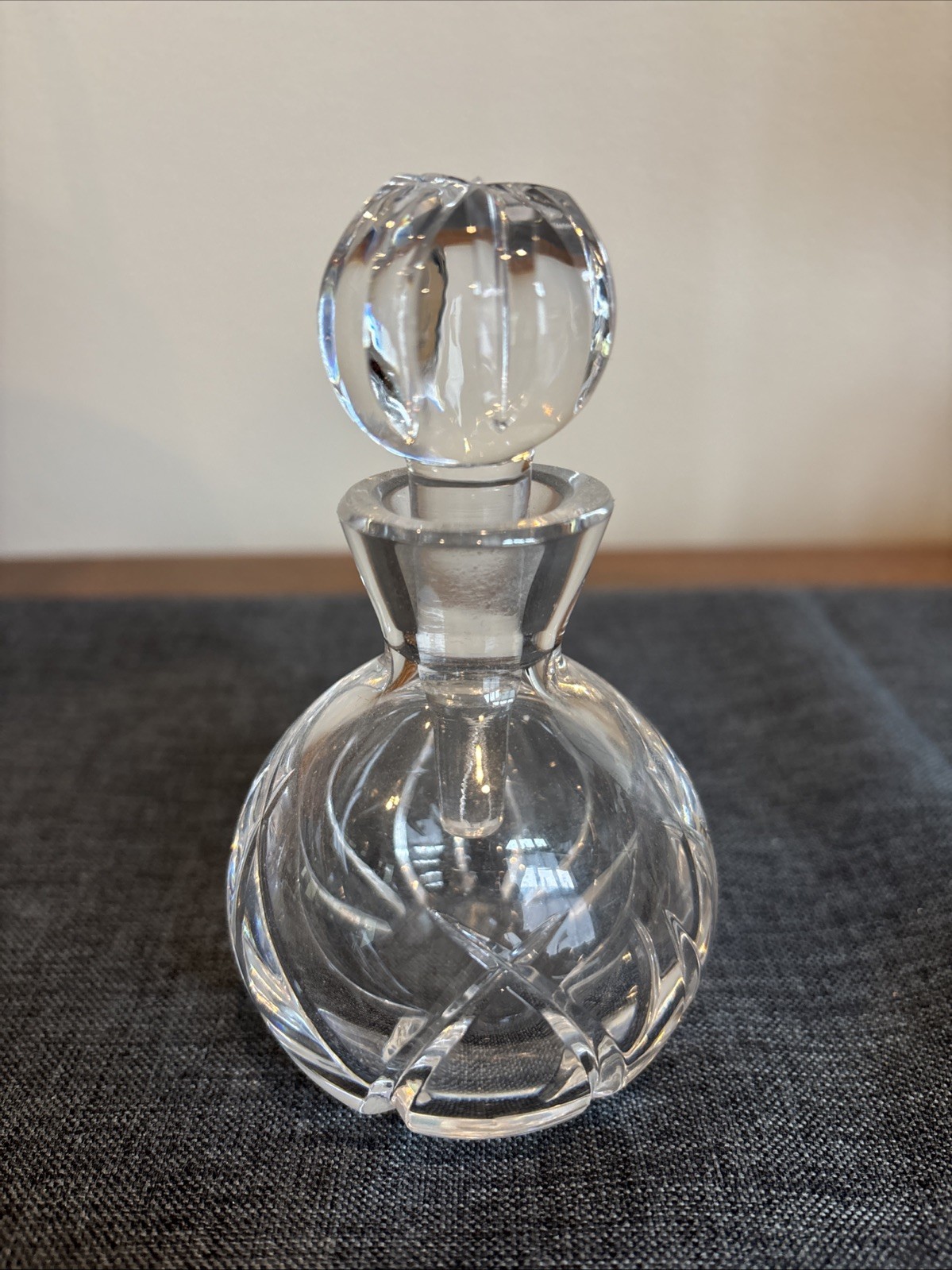 VINTAGE Marquis By Waterford Crystal Perfume Bottle with Stopper 5"