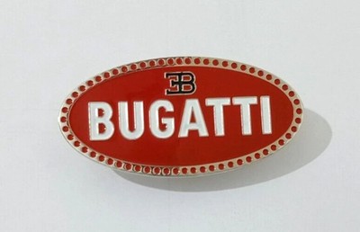 Early Bugatti Radiator Front Grill Hood Bonnet Badge Emblem Steel Made #B770