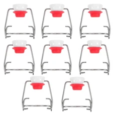 8 Pcs Flip Top Bottle Replacement Caps w/ 8 Sealing Silicone Gasket, Airtight...