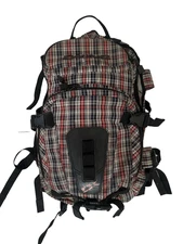 Dakine Heli Pro 20L Snowboard & Ski  Hiking Backpack Red Black White Plaid VGUC