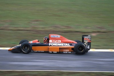 Olivier Grouillard Osella FA1M89 Ford Brazilian GP at Aut�dromo Jo- Old Photo