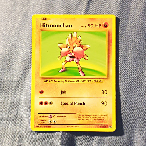 The Pokémon Company Hitmonchan 62/108 Evolutions Rare Basic 2016