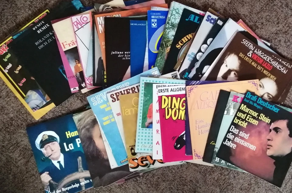 230 Jukebox Vinyl Singles Pop Rock Schlager Disco Oldies + 200 Leer Cover Hüllen - Bild 3 von 4