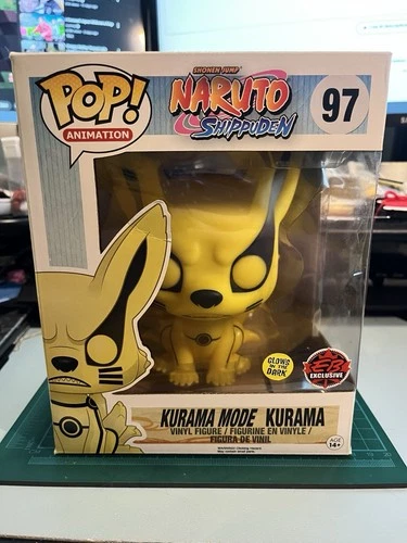 Funko Pop!  Naruto Shippuden: Kurama Mode (GITD) #97 EBGames Exclusive BOX WEAR