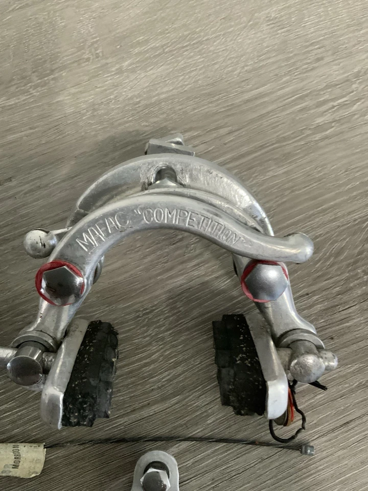 MAFAC COMPETITON BRAKE CALIPERS CENTER PULL 60-70 MM REACH STRADDLES CABLE GUIDE - Image 3 of 4