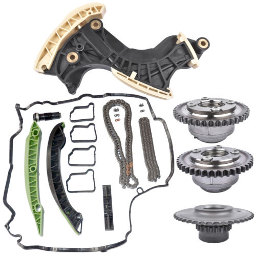 Timing Chain Kit w/ Tensioner & Camshaft Gears for Mercedes W204 W212 C250 E250 - Picture 2 of 12